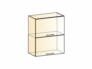 Фото Яна Шкаф навесной L600 Н720 (2 дв. гл. гориз). Модули для кухни Яна.