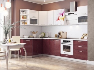 Фото Кухонный гарнитур «Яна» №8 2800х1520. Кухонные гарнитуры Яна.