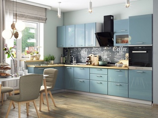 Фото Кухонный гарнитур «Яна» №5 3400х1520. Кухонные гарнитуры Яна.