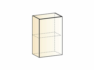 Фото Бостон Шкаф навесной L450 Н720 (1 дв. гл.). Модули для кухни Бостон.