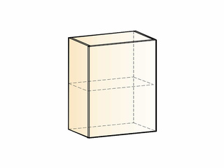 Фото Бостон Шкаф навесной L600 Н720 (1 дв. гл.). Модули для кухни Бостон.