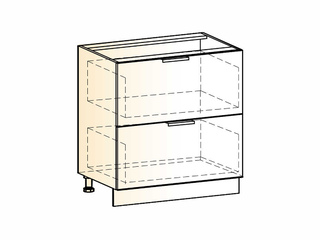 Фото Бостон Шкаф рабочий L800 (2 ящ.). Модули для кухни Бостон.