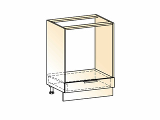 Фото Бостон Шкаф рабочий под духовку L600 (1 ящ.). Модули для кухни Бостон.