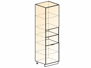 Фото Бостон Шкаф-пенал L600 Н2141 (2 дв. гл.). Модули для кухни Бостон.
