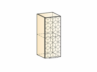 Фото Стоун Шкаф навесной L300 Н720 (1 дв. гл.) с фрезеровкой. Модули для кухни Стоун.