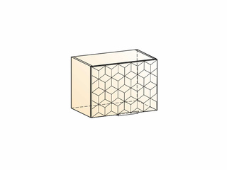 Фото Стоун Шкаф навесной L500 Н360 (1 дв. гл.) с фрезеровкой. Модули для кухни Стоун.