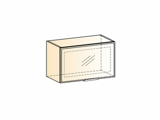 Фото Стоун Шкаф навесной L600 Н360 (1 дв. рам.). Модули для кухни Стоун.