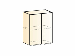 Фото Стоун Шкаф навесной L600 Н720 (2 дв. гл.). Модули для кухни Стоун.