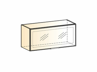 Фото Стоун Шкаф навесной L800 Н360 (1 дв. рам.). Модули для кухни Стоун.