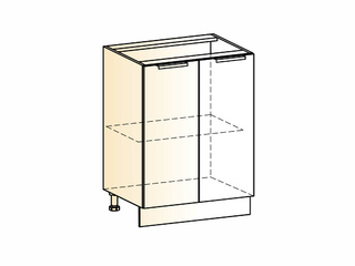 Фото Стоун Шкаф рабочий L600 (2 дв. гл.). Модули для кухни Стоун.