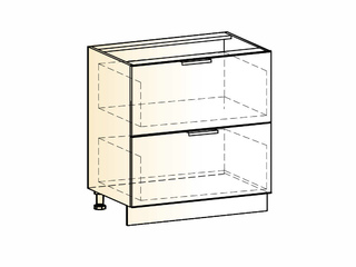 Фото Стоун Шкаф рабочий L800 (2 ящ.). Модули для кухни Стоун.