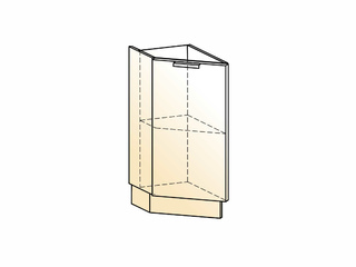 Фото Стоун Шкаф рабочий концевой 45 гр. L300 (1 дв. гл.). Модули для кухни Стоун.