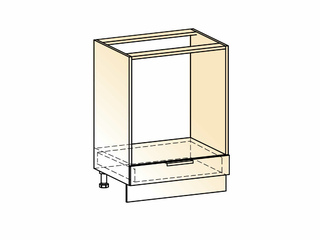 Фото Стоун Шкаф рабочий под духовку L600 (1 ящ.). Модули для кухни Стоун.
