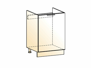 Фото Стоун Шкаф рабочий под мойку L600 (1 дв. гл.). Модули для кухни Стоун.