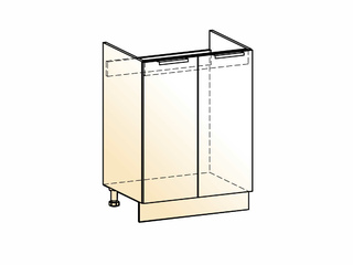 Фото Стоун Шкаф рабочий под мойку L600 (2 дв. гл.). Модули для кухни Стоун.