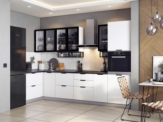 Фото Кухонный гарнитур «Стоун» №5 1400х3200. Кухонные гарнитуры Стоун.