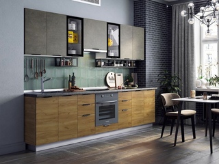 Фото Кухонный гарнитур «Стоун» №3 3020. Кухонные гарнитуры Стоун.