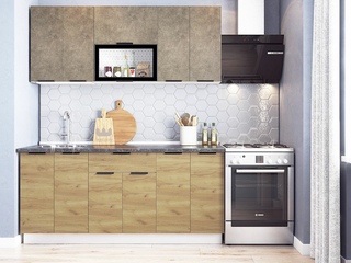 Фото Кухонный гарнитур «Стоун» 1800. Кухонные гарнитуры Стоун.