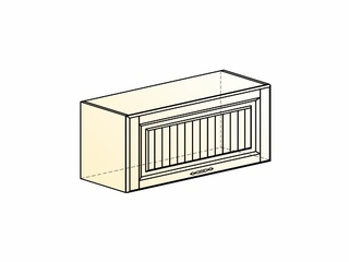 Фото Бавария Шкаф навесной L800 Н360 (1 дв. гл.). Модули для кухни Бавария.