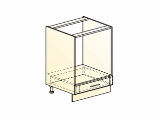 Фото Бавария Шкаф рабочий под духовку L600 (1 ящ.). Модули для кухни Бавария.