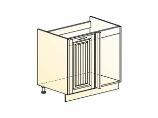 Фото Бавария Шкаф рабочий под мойку угл. L800 (1 дв. гл.). Модули для кухни Бавария.