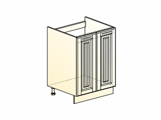 Фото Бавария Шкаф рабочий под мойку L600 (2 дв. гл.). Модули для кухни Бавария.