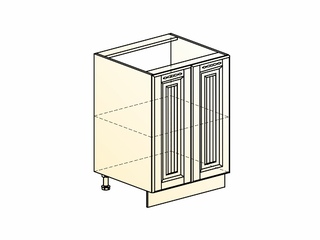 Фото Бавария Шкаф рабочий L600 (2 дв. гл.). Модули для кухни Бавария.