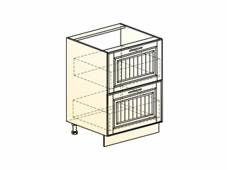 Фото Бавария Шкаф рабочий L600 (2 ящ.). Модули для кухни Бавария.