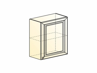 Фото Мишель Шкаф навесной L600 Н720 (1 дв. гл.) (эмаль). Модули для кухни Мишель.