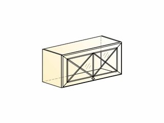 Фото Мишель Шкаф навесной L800 Н360 (1 дв. крест.) (эмаль). Модули для кухни Мишель.
