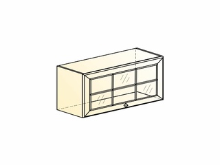 Фото Мишель Шкаф навесной L800 Н360 (1 дв. реш.) (эмаль). Модули для кухни Мишель.