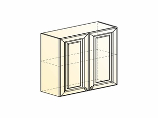Фото Мишель Шкаф навесной L800 Н720 (2 дв. гл.) (эмаль). Модули для кухни Мишель.