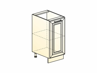 Фото Мишель Шкаф рабочий L400 (1 дв. гл.) (эмаль). Модули для кухни Мишель.