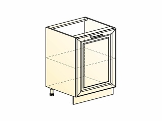 Фото Мишель Шкаф рабочий L600 (1 дв. гл.) (эмаль). Модули для кухни Мишель.