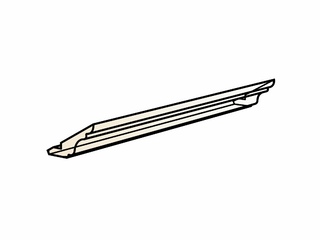 Фото Мишель Карниз МДФ L2800. Комплектующие кухни Мишель.