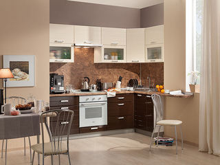 Фото Кухонный гарнитур Виктория 2400х1200. Кухонные гарнитуры Виктория.