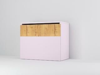 Фото Модульная система «СМАРТ-1» Тумба приставная верхнее открывание с составным фасадом (Арт. С-1.20). Модульная система Смарт 1.