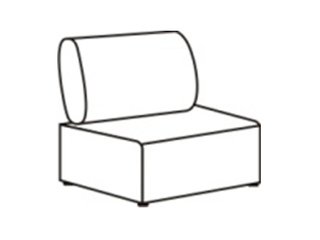 Фото Диван «Смарт» Классика с заглушкой 1600 (Д2). Диваны для модульной системы Смарт-1.