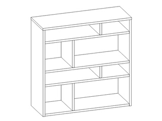 Фото Модульная система «СМАРТ-3» Шкаф к кровати (1075) (Арт. С-3.17). Модульная система Смарт 3.