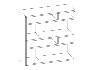 Фото Модульная система «СМАРТ-3» Шкаф к кровати (970) (Арт. С-3.18). Модульная система Смарт 3.