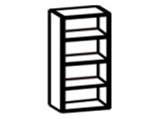 Фото Модульная система «СМАРТ-3» Шкаф открытый в1400 (Арт. С-3.21). Модульная система Смарт 3.