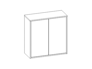 Фото Модульная система «СМАРТ-3» Шкаф к кровати с фасадами в1000 (Арт. С-3.22). Модульная система Смарт 3.