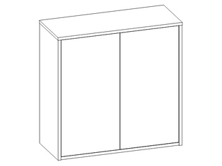 Фото Модульная система «СМАРТ-3» Шкаф к кровати с фасадами (Арт. С-3.25). Модульная система Смарт 3.