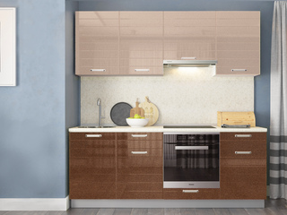 Фото Кухонный гарнитур Виктория 2100. Кухонные гарнитуры Виктория.