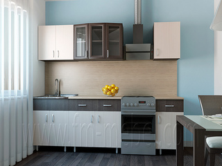 Фото Кухонный гарнитур «Аниме» 1800. Кухонные гарнитуры Аниме.