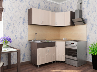 Фото Угловой гарнитур «Аниме» 1650х850. Кухонные гарнитуры Аниме.