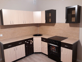 Фото Угловой гарнитур «Аниме» 2100х1650. Кухонные гарнитуры Аниме.