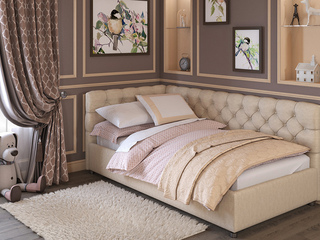 Фото Кровать с мягким изголовьем Lira с подъемным механизмом. Кровати с мягким изголовьем с подъемным механизмом.