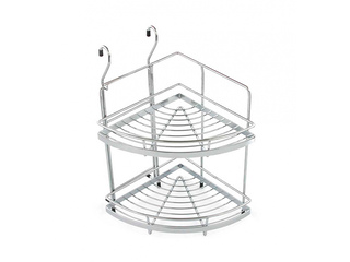 Фото Полка навесная 2-яр. угловая форма B. Рейлинги и полки для рейлингов.