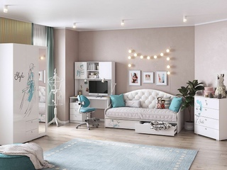 Фото Детский гарнитур Гламур №4. Детские гарнитуры Гламур.